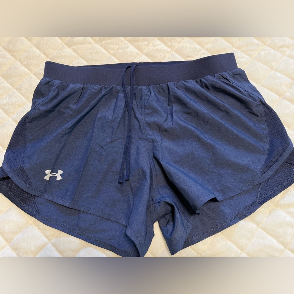Under Armour Blue Athletic Shorts Moisture-Wicking Lightweight